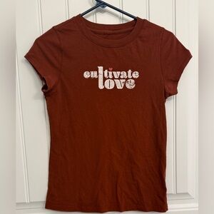 “Cultivate love” Valentine’s Day t-shirt size women’s XS.
